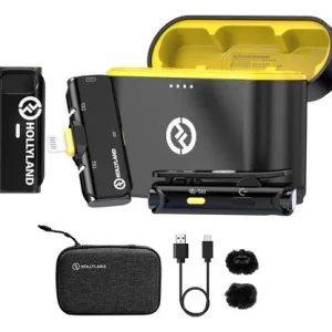 Microfone Lapela Sem Fio Lightning Hollyland Lark C1 iPhone